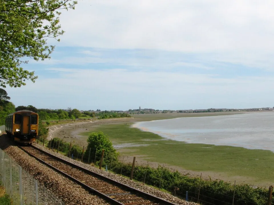 Exeter St Davids → Exmouth: Avocet Line 150239 near Exmouth