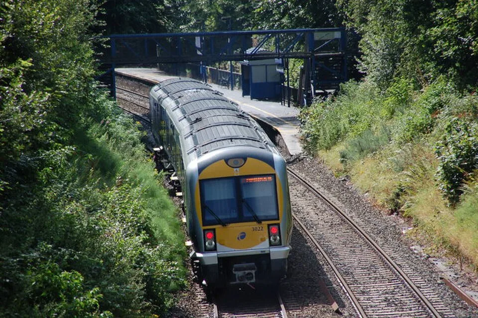 Belfast Lanyon Place → Bangor: The Belfast-Bangor line at Cultra