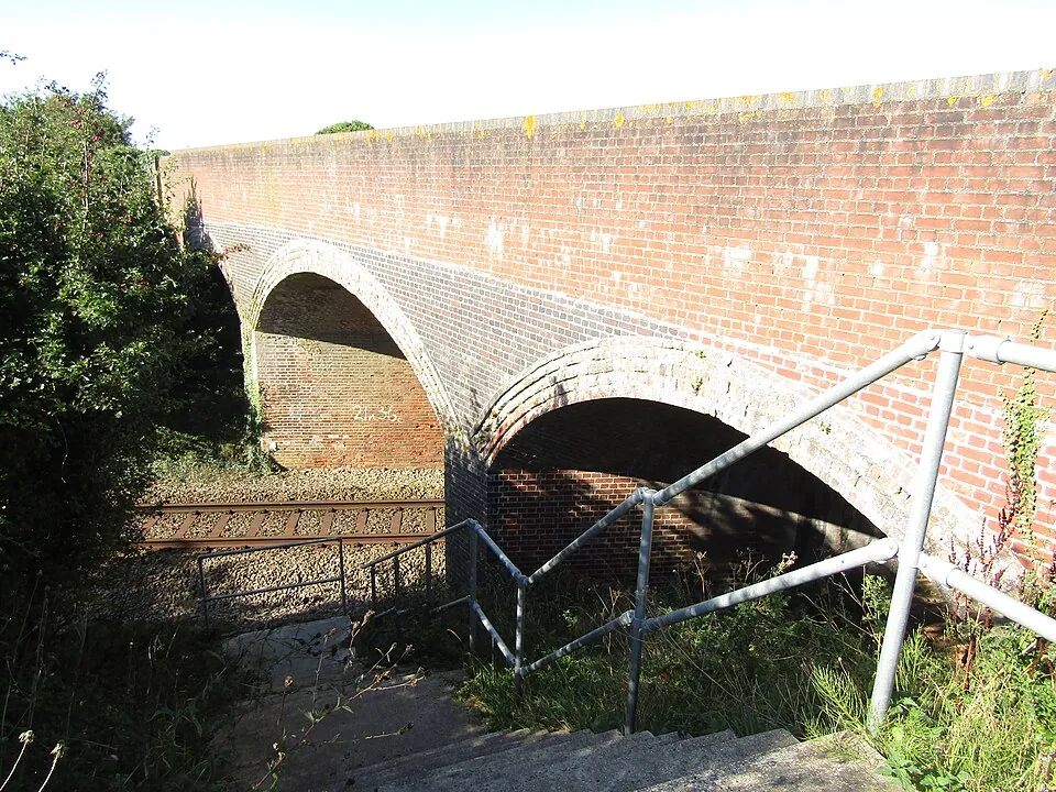 Norwich → Sheringham: 2018-09-13 Hall Road Railway Bridge over the Bittern Line, Southrepps