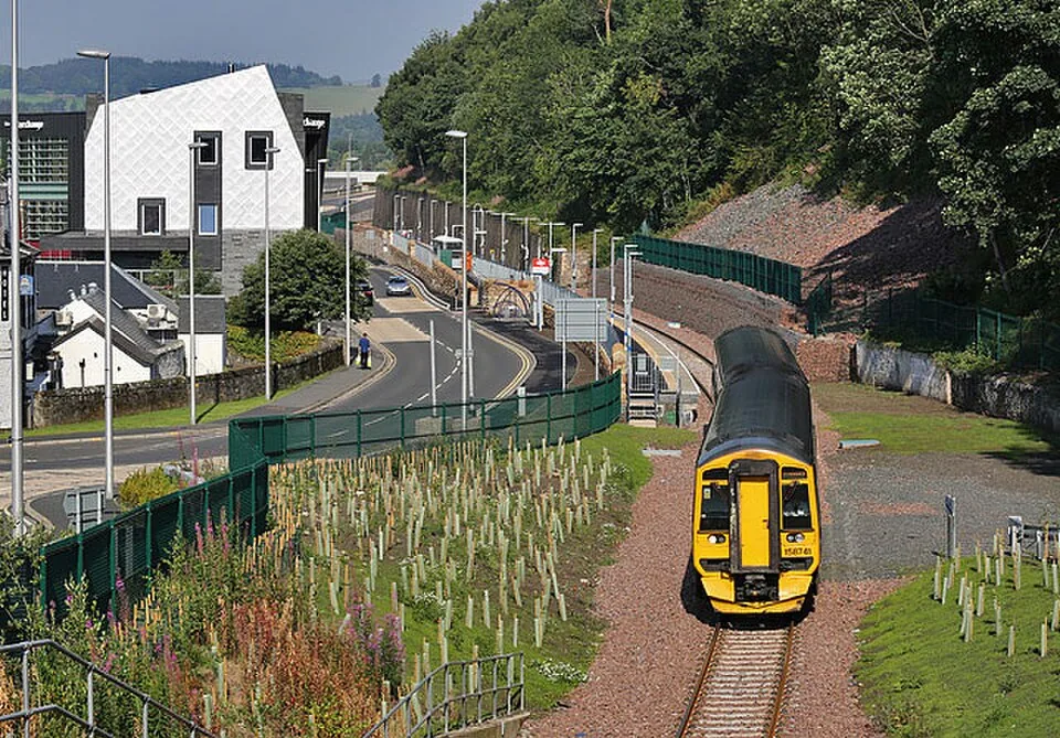 The Borders Railway at Galashiels Station (geograph 4627824)