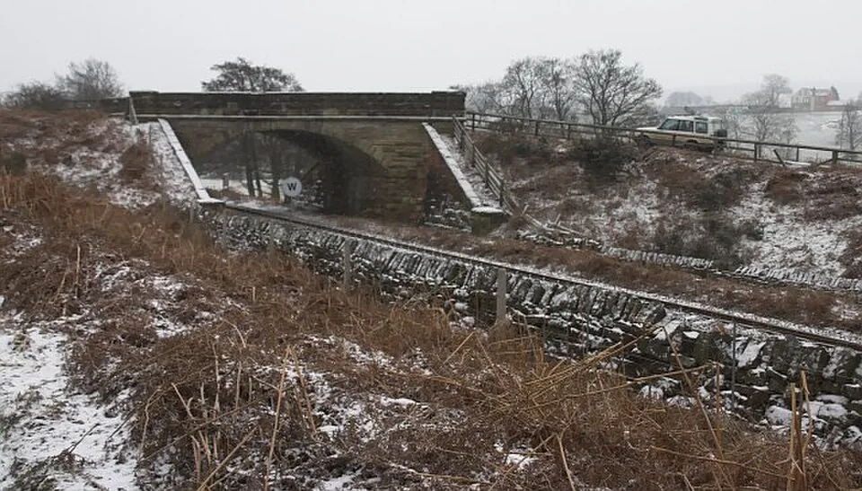 Middlesbrough → Whitby: Bridge on the Esk Valley line railway