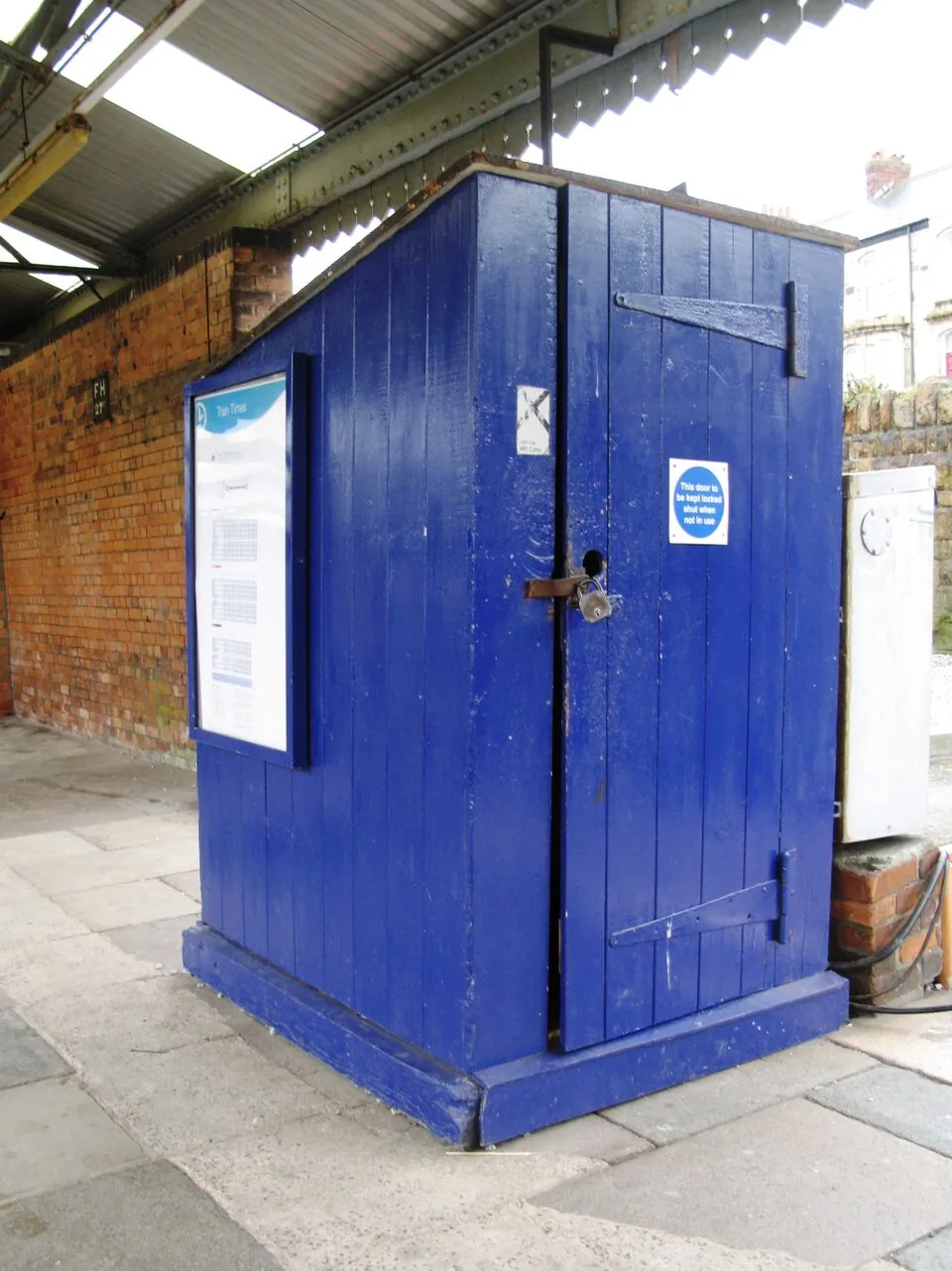 Truro → Falmouth Docks: 2009 at Truro station - token hut