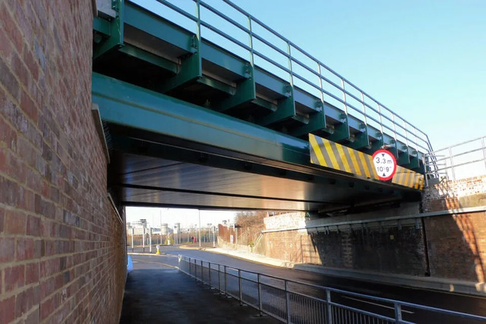 Ashford International → Hastings: Ashford, Newtown Road Railway Bridge